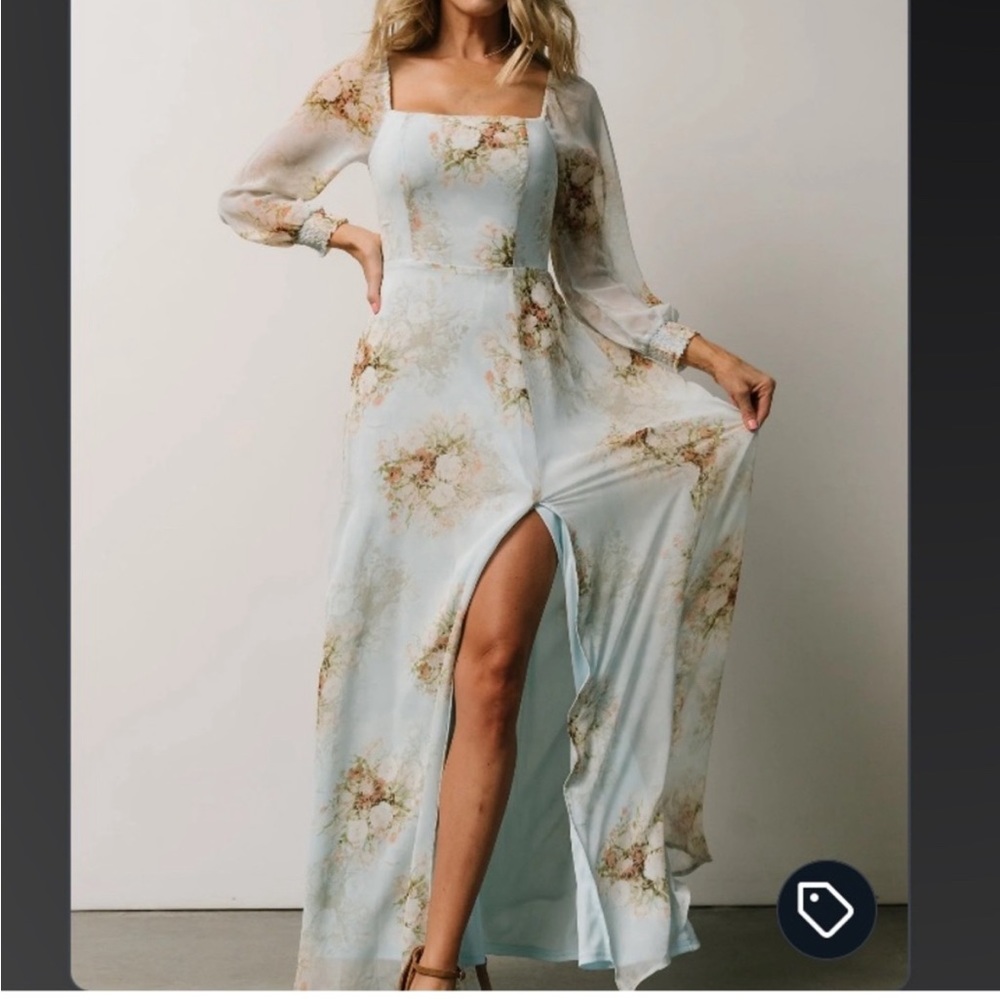 Baltic Born - Giselle Maxi Dress | Vintage Blue Floral
